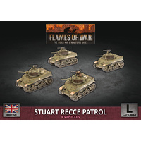 Flames of War Stuart Recce Armoured Troop (x4 Plastic)