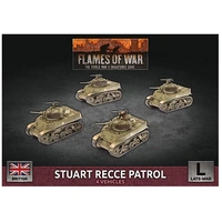 Flames of War: British: Stuart Recce Armoured Troop (x4 Plastic)