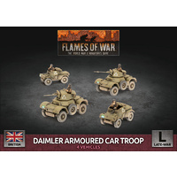 Flames of War: British: Daimler Armoured Car Troop (Plastic)