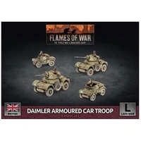 Flames of War: British: Daimler Armoured Car Troop (Plastic)
