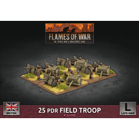 Flames of War 25 pdr Field Troop (x4 Plastic)