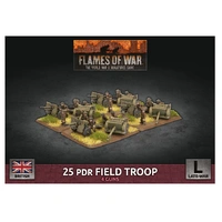 Flames of War: British: 25 pdr Field Troop (x4 Plastic)