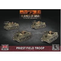 Flames of War: British: Priest Field Troop (x4 Plastic)