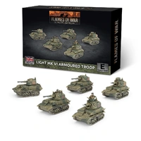 Flames of War: British: Vickers Light Mk VI Troop (x5, Plastic)