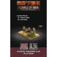 Flames of War: British: Vickers MMG Platoon (x4 Plastic)