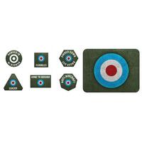 Flames of War: D-Day British Late War Tokens (x20) and Objectives (x2)