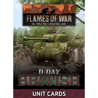 Flames of War: British: "D-Day British" Unit Card Pack (66 cards)