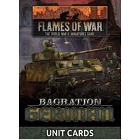 Battlefront Miniatures Bagration: German Unit Cards (70x Cards)