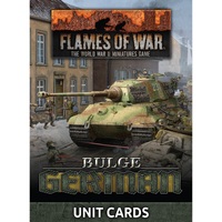Flames of War: Bulge: Germans Unit Cards (105x Cards)