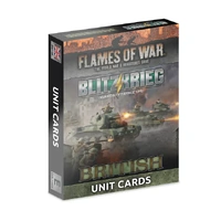 Flames of War: British: Blitzkrieg Unit Cards (x28 Cards) Limited Edition