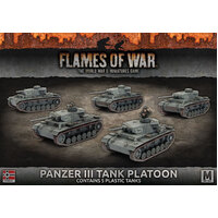 Flames of War: Germans: Panzer III Platoon (x5 Plastic)