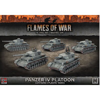 Flames of War: Germans: Panzer IV Platoon (x5 Plastic)