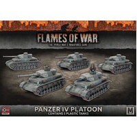 Flames of War Panzer IV Platoon (x5)(Plastic)
