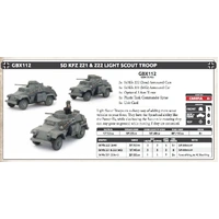 Flames of War: Germans: Sd KfZ 221 & 222 Light Scout Troop (x3)