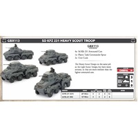 Flames of War: Germans: Sd KfZ 223 Heavy Scout Troop (x4)