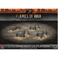 Flames of War: Germans: 3.7cm Tank Hunter Platoon (x4 Plastic)
