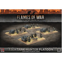 Flames of War: Germans: 7.5cm Tank Hunter Platoon (x4 Plastic)