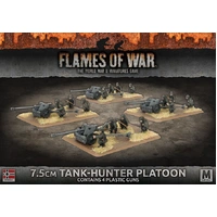 Flames of War: Germans: 7.5cm Tank Hunter Platoon (x4 Plastic)