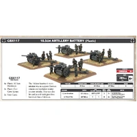 Flames of War: Germans: 10.5cm Artillery Battery (x4 Plastic)