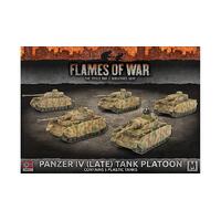 Flames of War: Germans: PANZER IV (LATE) PLATOON (x5 plastic tanks with schurzen)
