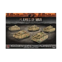 Flames of War: Germans: PANZER IV (LATE) PLATOON (x5 plastic tanks with schurzen)