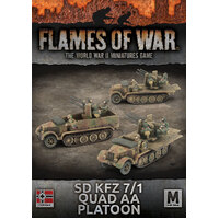Flames of War: Germans: Sd Kfz 7/1 QUAD AA PLATOON (x3 vehicles)