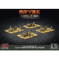 Flames of War: Germans: Fallschirmjager 7.5cm Tank Hunter Platoon (x4 Plastic)