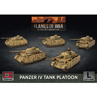 Flames of War: Germans: Panzer IV Platoon (x5 Plastic)
