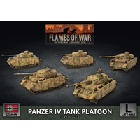 Flames of War Panzer IV Platoon (x5 Plastic)