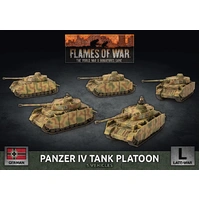 Flames of War: Germans: Panzer IV Platoon (x5 Plastic)
