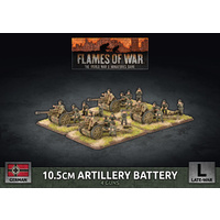 Flames of War: Germans: 10.5cm Artillery Battery (x4 Plastic)