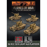 Flames of War: Germans: SdKfz 10/4 Light AA Platoon (x4 Plastic)