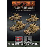 Flames of War: Germans: SdKfz 10/4 Light AA Platoon (x4 Plastic)