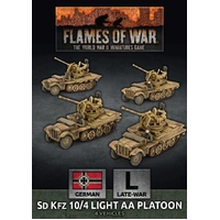Flames of War: Germans: SdKfz 10/4 Light AA Platoon (x4 Plastic)