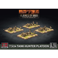 Flames of War: Germans: 7.5cm Tank Hunter Platoon (x4 Plastic)