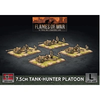 Flames of War: Germans: 7.5cm Tank Hunter Platoon (x4 Plastic)