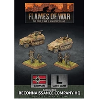 Flames of War: Germans: Reconnaissance HQ Platoon (x2 Plastic)
