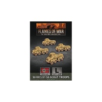 Flames of War: German (SS): Sd Kfz 231 SS Scout Troop (x4)