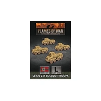 Flames of War: German (SS): Sd Kfz 231 SS Scout Troop (x4)