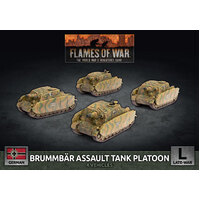 Flames of War: German: Brummbar Assault Tank Platoon (x4)