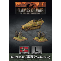 Flames of War: Germans: Panzergrenadier Company HQ (Plastic)
