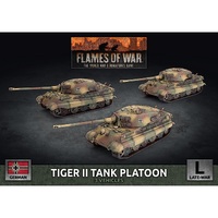 Flames of War: German: Tiger II (8.8cm) Tank Platoon (3x Plastic)