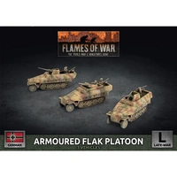 Flames of War: German: Sd Kfz 251 2cm / Triple 15mm Armoured Flak Platoon (3x Plastic)