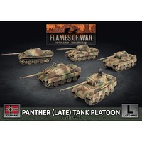 Flames of War: German: Panther (late 7.5cm) / Jagdpanther (8.8cm) Platoon (5x Plastic)