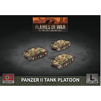 Flames of War: German: Panzer II Tank Platoon (x3 Plastic)