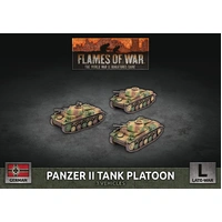 Flames of War: German: Panzer II Tank Platoon (x3 Plastic)