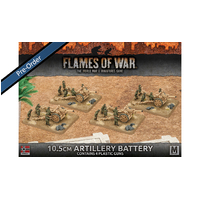 Flames of War: Germans: 10.5cm Artillery Battery (Plastic)
