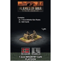Flames of War: Germans: 7.5cm Infantry Gun Platoon (x2)