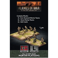 Flames of War: Germans: Fallschirmjager 8cm/12cm Mortar Platoon (x4 each Plastic)