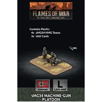 Flames of War: Germans: MG34 Machine-gun Platoon (x4 Plastic)
